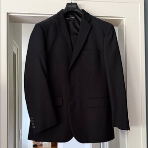 Alberto Cardinali  3 piece Classic Black Men’s Suit Jacket 44s pants 38S